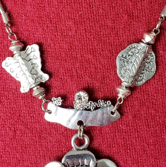 Silver plated charm necklace - Picture 7 of 8